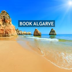 Algarve Beach With Orange Cliffs Portugal